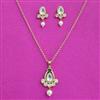 Kundan Moti Pendant Set With Carat Plating