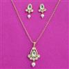 Kundan Moti Pendant Set With Carat Plating