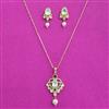 Kundan Moti Pendant Set With Carat Plating