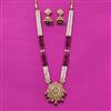 Kundan Long Necklace Set With Gold Plating