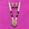 Kundan Long Necklace Set With Gold Plating