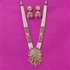 Kundan Long Necklace Set With Gold Plating