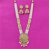 Kundan Long Necklace Set With Gold Plating