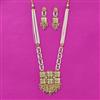 Kundan Long Necklace Set With Gold Plating