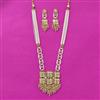 Kundan Long Necklace Set With Gold Plating