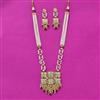 Kundan Long Necklace Set With Gold Plating