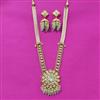 Kundan Long Necklace Set With Gold Plating