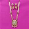Kundan Long Necklace Set With Gold Plating