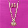 Kundan Long Necklace Set With Gold Plating