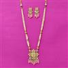 Kundan Long Necklace Set With Gold Plating