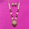 Kundan Long Necklace Set With Gold Plating