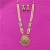Kundan Long Necklace Set With Gold Plating