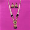 Kundan Long Necklace Set With Gold Plating