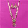 Kundan Long Necklace Set With Gold Plating