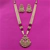 Kundan Long Necklace Set With Gold Plating