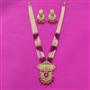 Kundan Long Necklace Set With Gold Plating