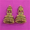 Antique Jhumki With Matte Gold Plating