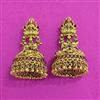 Antique Jhumki With Matte Gold Plating