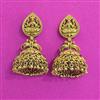 Antique Jhumki With Matte Gold Plating