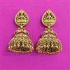 Antique Jhumki With Matte Gold Plating