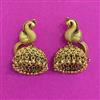 Antique Jhumki With Matte Gold Plating