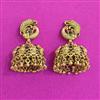 Antique Jhumki With Matte Gold Plating