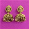 Antique Jhumki With Matte Gold Plating