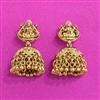 Antique Jhumki With Matte Gold Plating