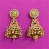 Antique Jhumki With Matte Gold Plating