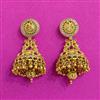 Antique Jhumki With Matte Gold Plating