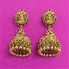 Antique Jhumki With Matte Gold Plating