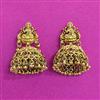 Antique Jhumki With Matte Gold Plating