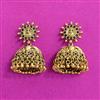 Antique Jhumki With Matte Gold Plating