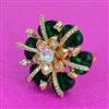Kundan Adjustable Ring With Carat Plating