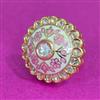 Kundan Meenakari Ring With Carat Plating