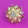 Kundan Adjustable Ring With Carat Plating