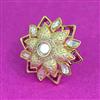 Kundan Adjustable Ring With Carat Plating