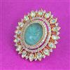Kundan Adjustable Ring With Carat Plating