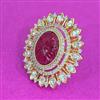 Kundan Adjustable Ring With Carat Plating