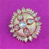 Kundan Meenakari Ring With Gold Plating