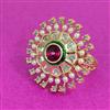 Kundan Meenakari Ring With Carat Plating