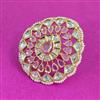 Kundan Adjustable Ring With Carat Plating