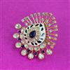 Kundan Adjustable Ring With Carat Plating