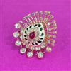 Kundan Adjustable Ring With Carat Plating