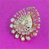 Kundan Adjustable Ring With Carat Plating