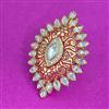 Kundan Meenakari Ring With Carat Plating