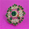 Kundan Adjustable Ring With Carat Plating