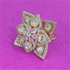 Kundan Adjustable Ring With Carat Plating