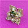 Kundan Adjustable Ring With Victorian Plating