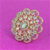 Kundan Adjustable Ring With Carat Plating